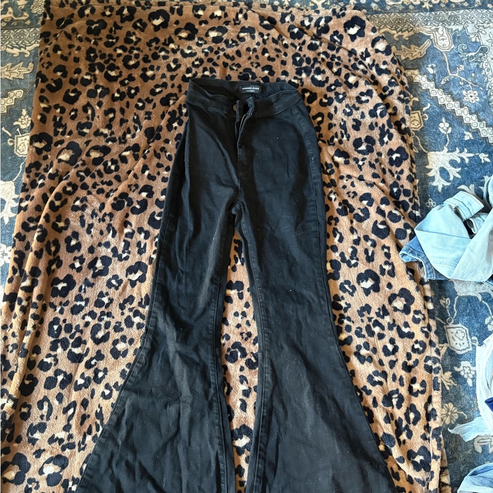 Harriet Bee Black Flare Pants Boot Cut Style